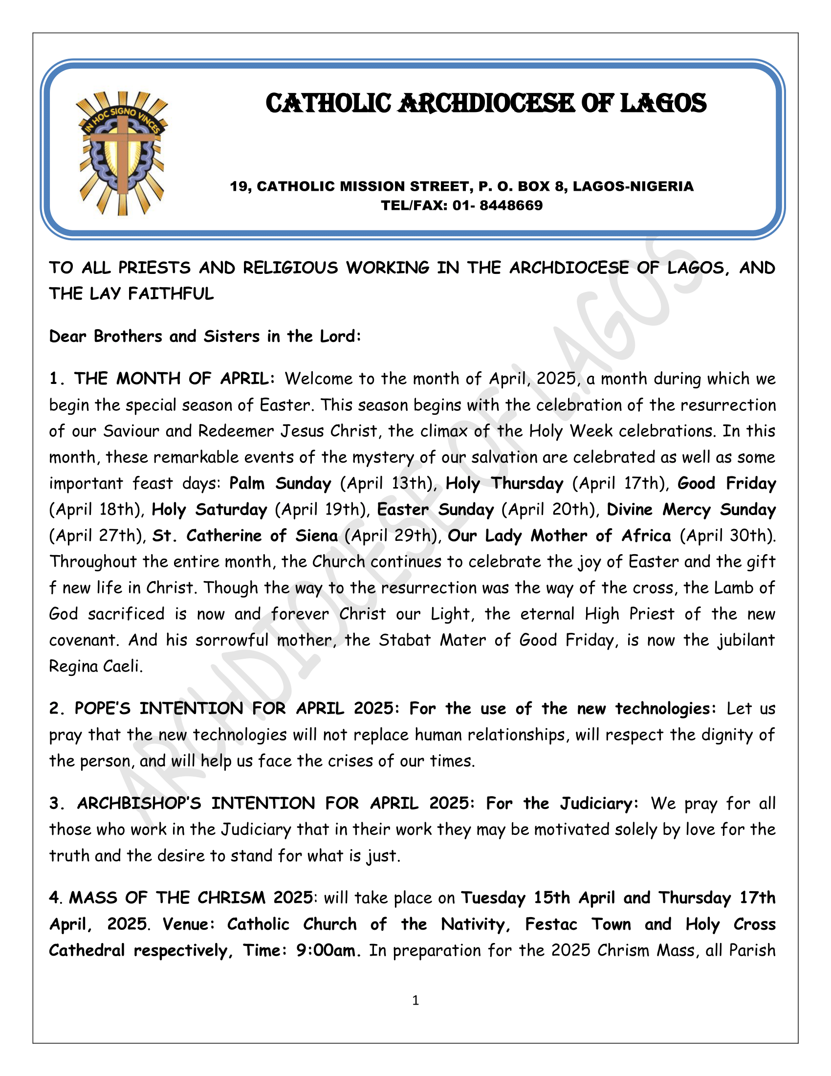Edited APRIL 2025 CIRCULAR 1-01