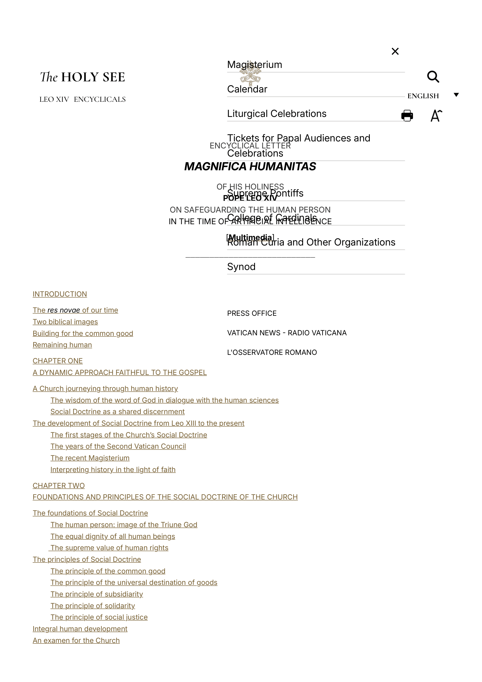 Encyclical Letter of His Holiness Leo XIV Magnifica Humanitas (15 May 2026)-01